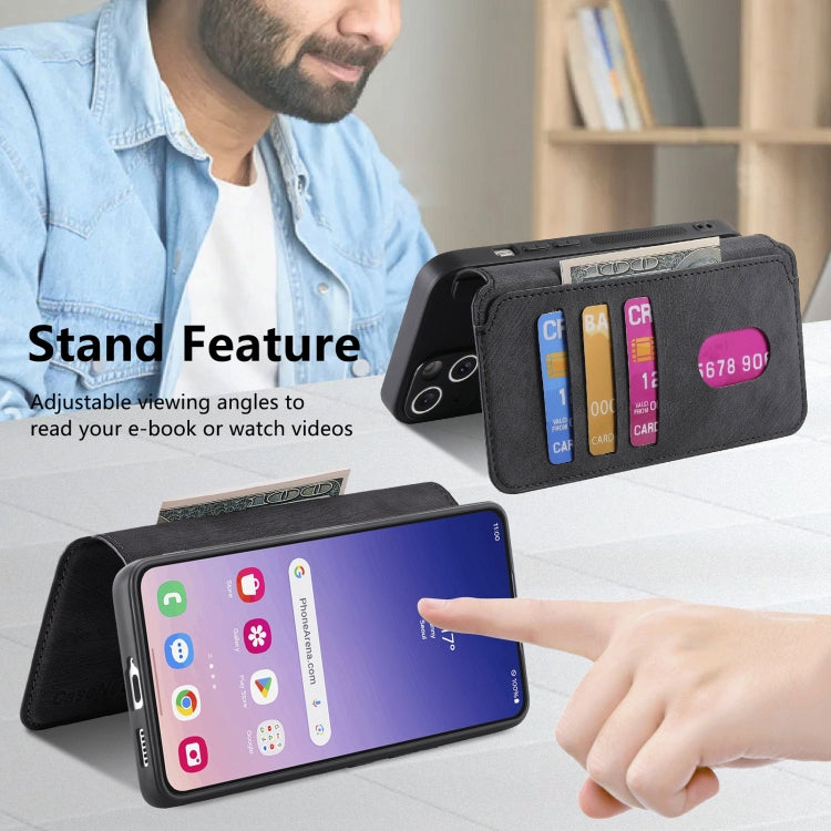 For Galaxy S24 FE 5G CaseNeo MagSafe RFID Anti-theft Retro Leather Phone Case