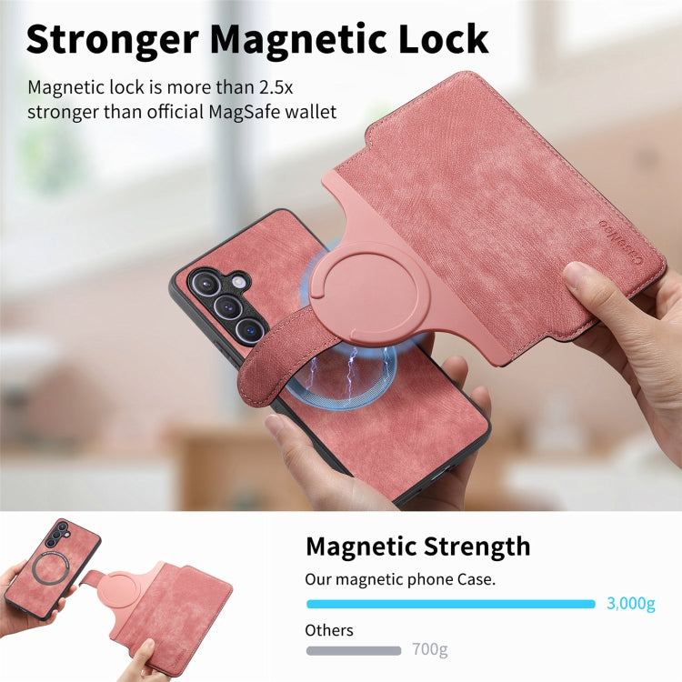 For Galaxy S24 FE 5G CaseNeo MagSafe RFID Anti-theft Retro Leather Phone Case