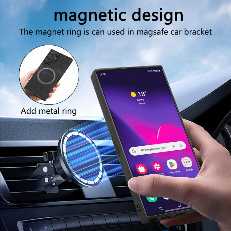 For Galaxy S24 Ultra 5G CaseNeo MagSafe RFID Anti-theft Retro Leather Phone Case