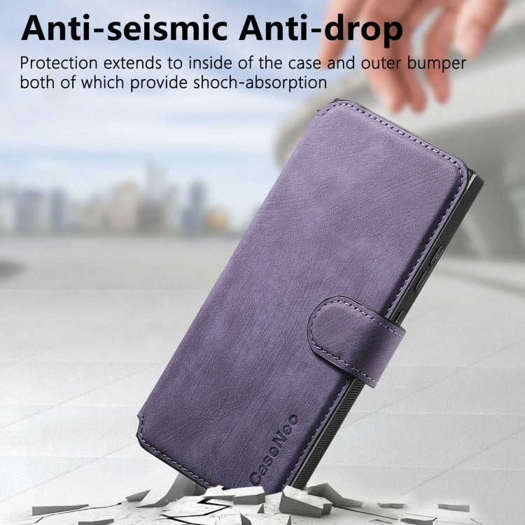 For Galaxy S24 Ultra 5G CaseNeo MagSafe RFID Anti-theft Retro Leather Phone Case