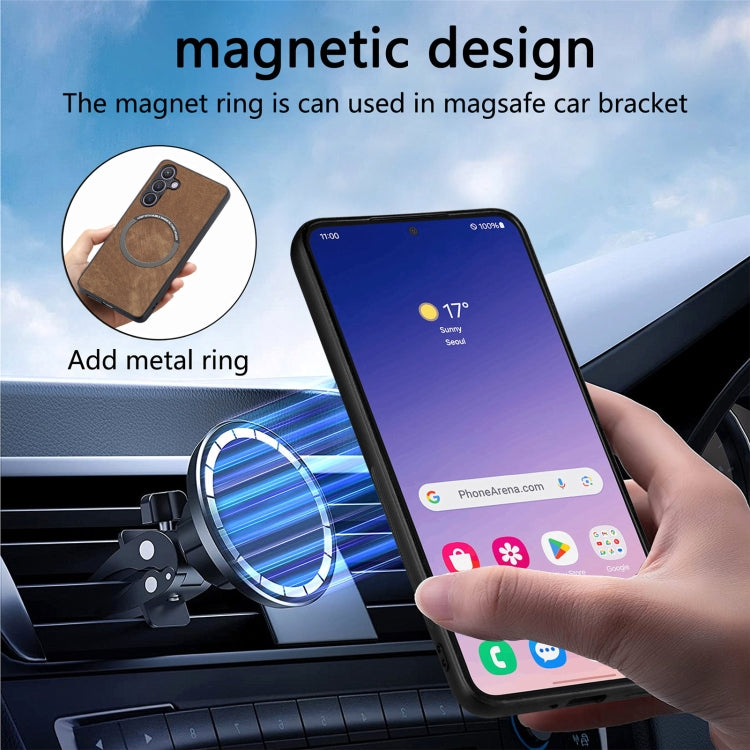 For Galaxy S24+ 5G CaseNeo MagSafe RFID Anti-theft Retro Leather Phone Case
