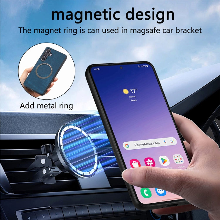 For Galaxy S24+ 5G CaseNeo MagSafe RFID Anti-theft Retro Leather Phone Case