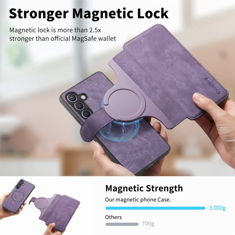 For Galaxy S23 FE 5G CaseNeo MagSafe RFID Anti-theft Retro Leather Phone Case