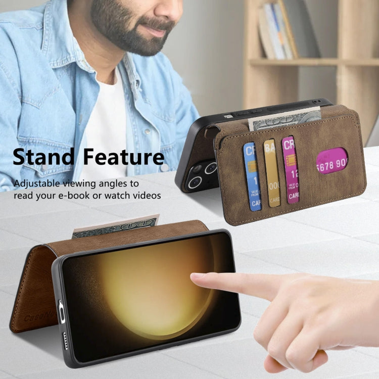 For Galaxy S23+ 5G CaseNeo MagSafe RFID Anti-theft Retro Leather Phone Case