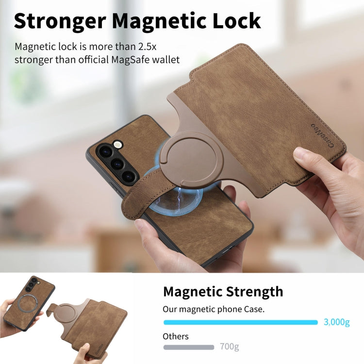 For Galaxy S23+ 5G CaseNeo MagSafe RFID Anti-theft Retro Leather Phone Case