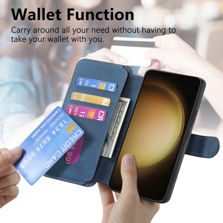 For Galaxy S23+ 5G CaseNeo MagSafe RFID Anti-theft Retro Leather Phone Case