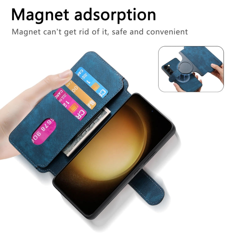 For Galaxy S23+ 5G CaseNeo MagSafe RFID Anti-theft Retro Leather Phone Case