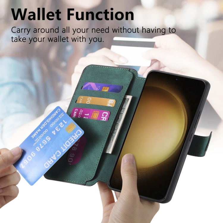 For Galaxy S23+ 5G CaseNeo MagSafe RFID Anti-theft Retro Leather Phone Case