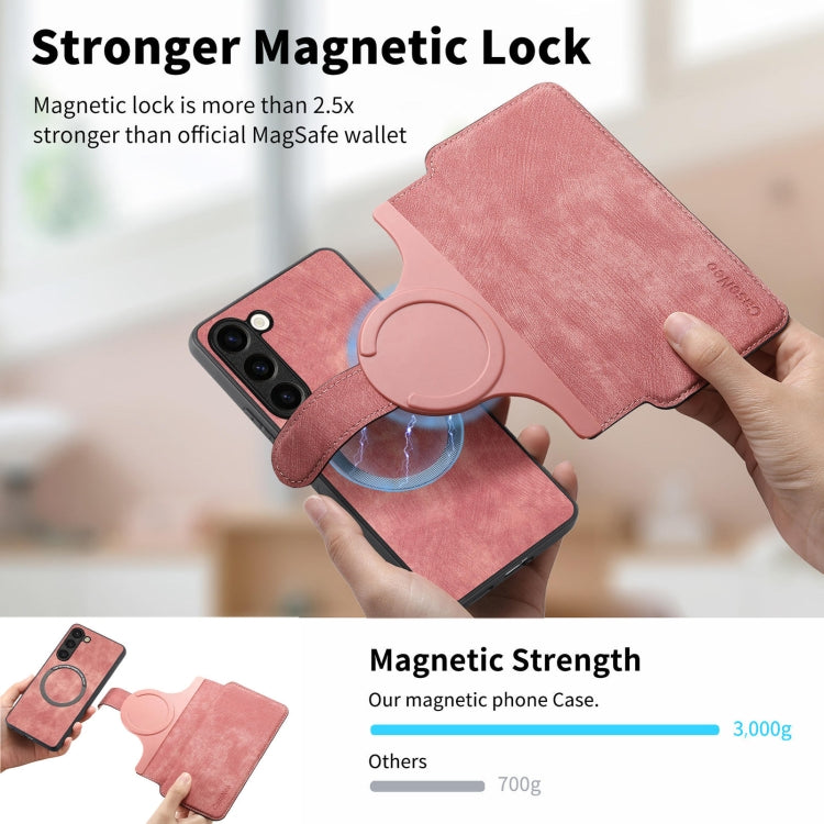 For Galaxy S23+ 5G CaseNeo MagSafe RFID Anti-theft Retro Leather Phone Case
