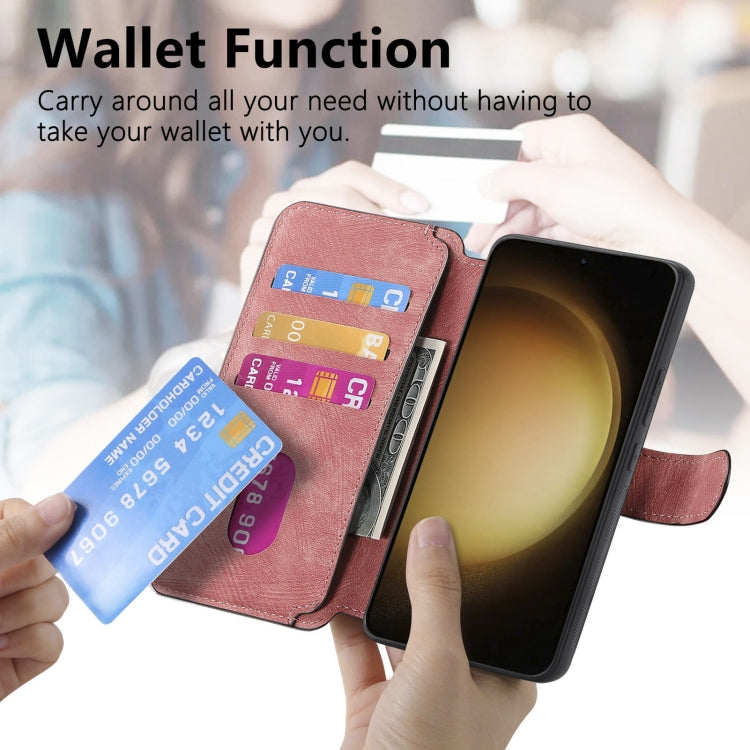 For Galaxy S23+ 5G CaseNeo MagSafe RFID Anti-theft Retro Leather Phone Case
