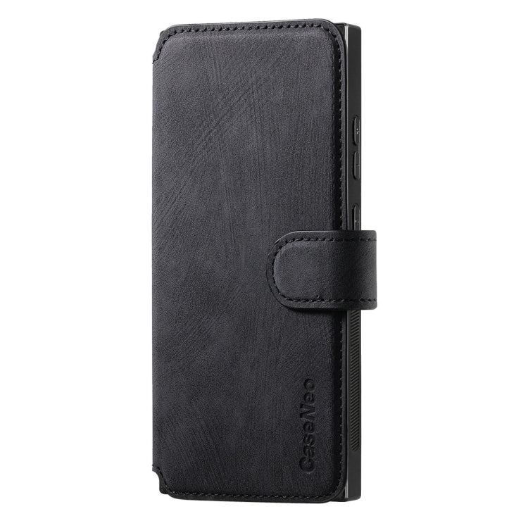 For Galaxy S22 Ultra 5G CaseNeo MagSafe RFID Anti-theft Retro Leather Phone Case