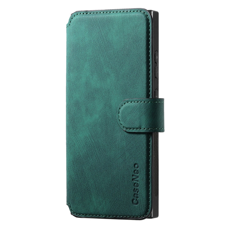 For Galaxy S22 Ultra 5G CaseNeo MagSafe RFID Anti-theft Retro Leather Phone Case