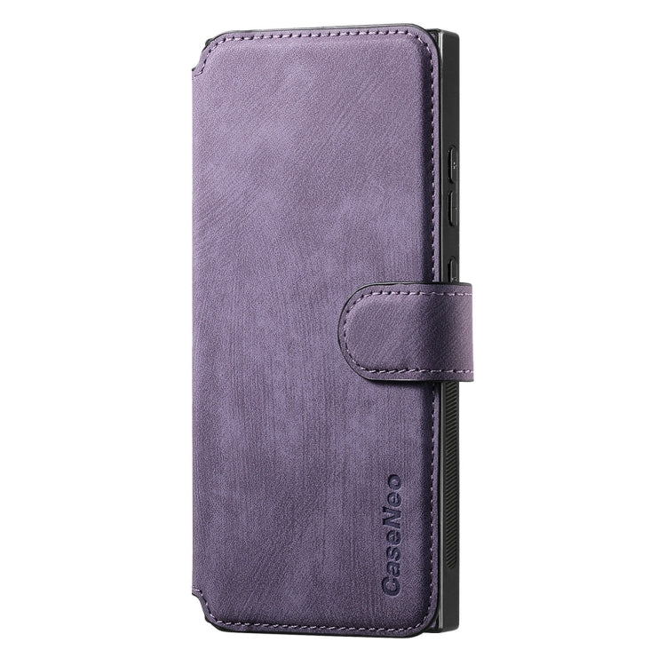 For Galaxy S22 Ultra 5G CaseNeo MagSafe RFID Anti-theft Retro Leather Phone Case