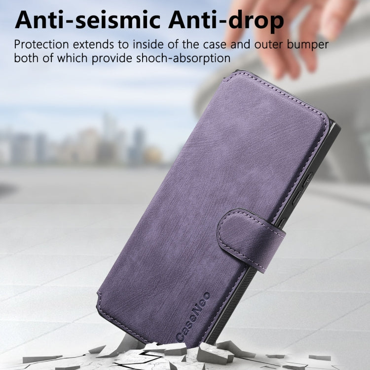 For Galaxy S22 Ultra 5G CaseNeo MagSafe RFID Anti-theft Retro Leather Phone Case