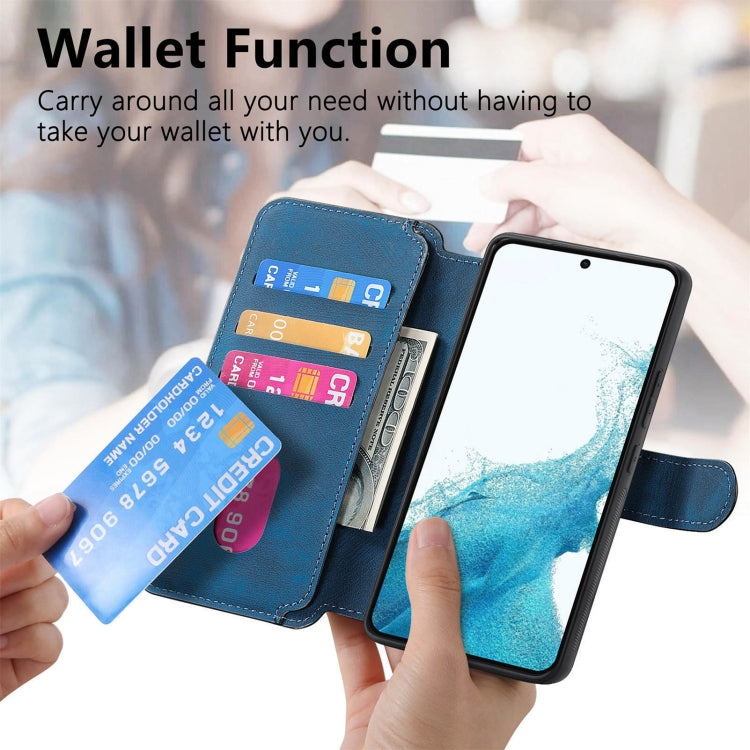 For Galaxy S22 5G CaseNeo MagSafe RFID Anti-theft Retro Leather Phone Case