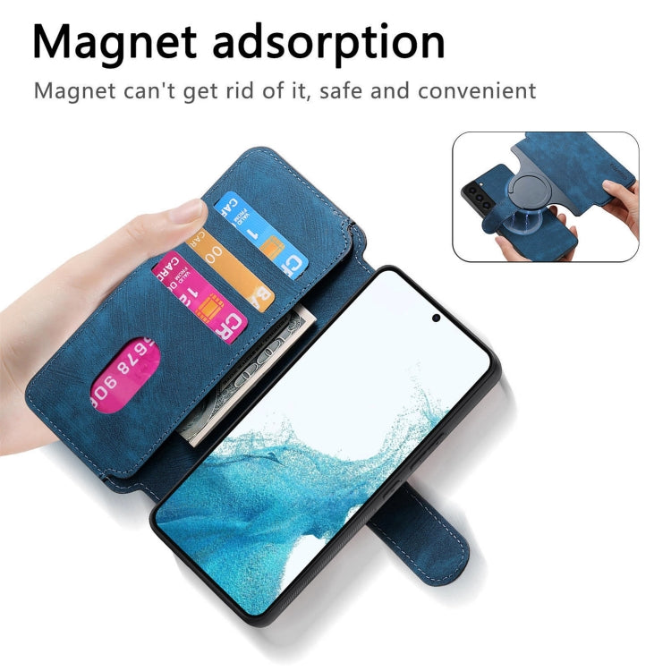 For Galaxy S22 5G CaseNeo MagSafe RFID Anti-theft Retro Leather Phone Case