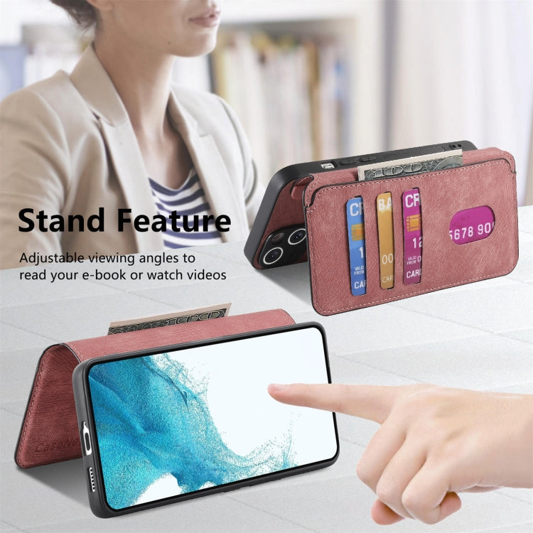 For Galaxy S22 5G CaseNeo MagSafe RFID Anti-theft Retro Leather Phone Case