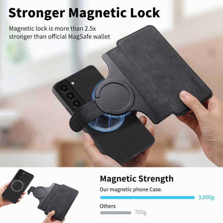 For Galaxy S21+ 5G CaseNeo MagSafe RFID Anti-theft Retro Leather Phone Case