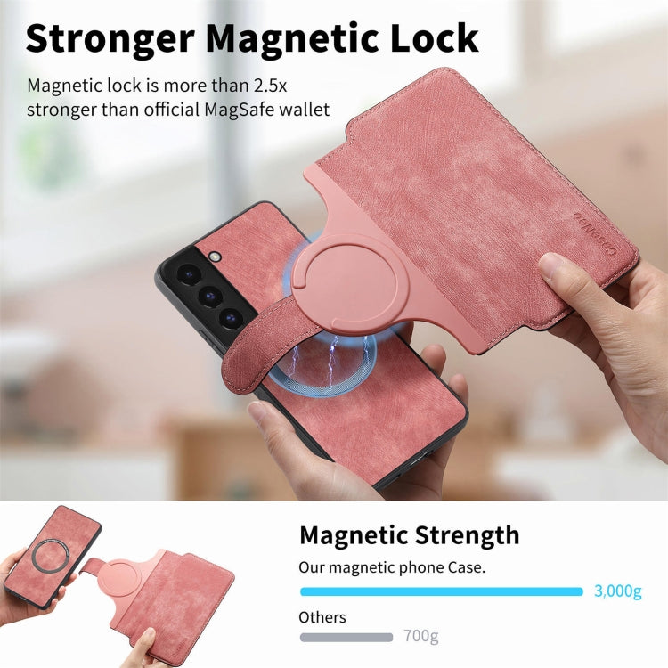 For Galaxy S21+ 5G CaseNeo MagSafe RFID Anti-theft Retro Leather Phone Case