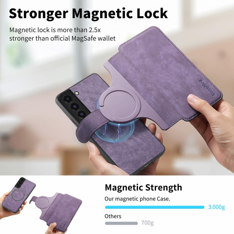 For Galaxy S21+ 5G CaseNeo MagSafe RFID Anti-theft Retro Leather Phone Case