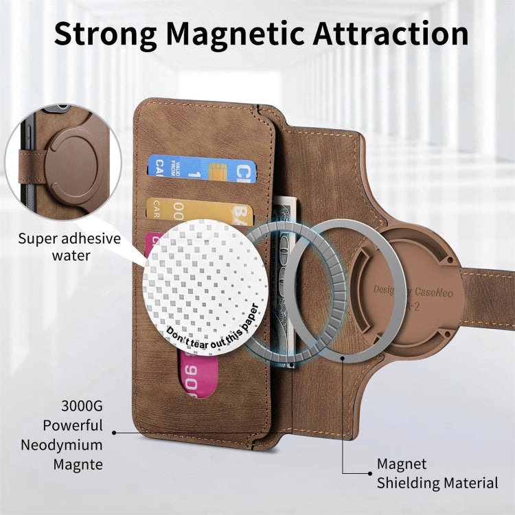 For Galaxy S20 FE CaseNeo MagSafe RFID Anti-theft Retro Leather Phone Case