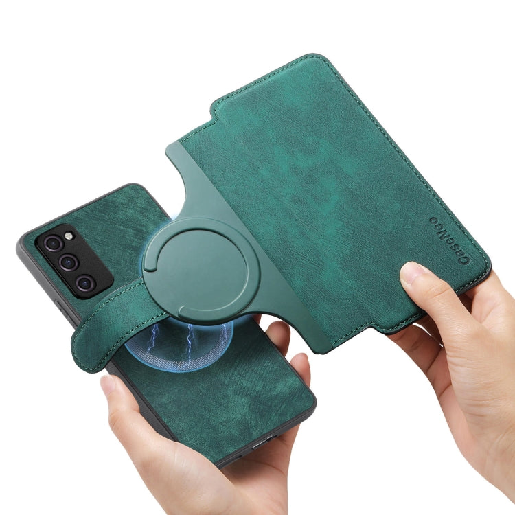 For Galaxy S20 FE CaseNeo MagSafe RFID Anti-theft Retro Leather Phone Case