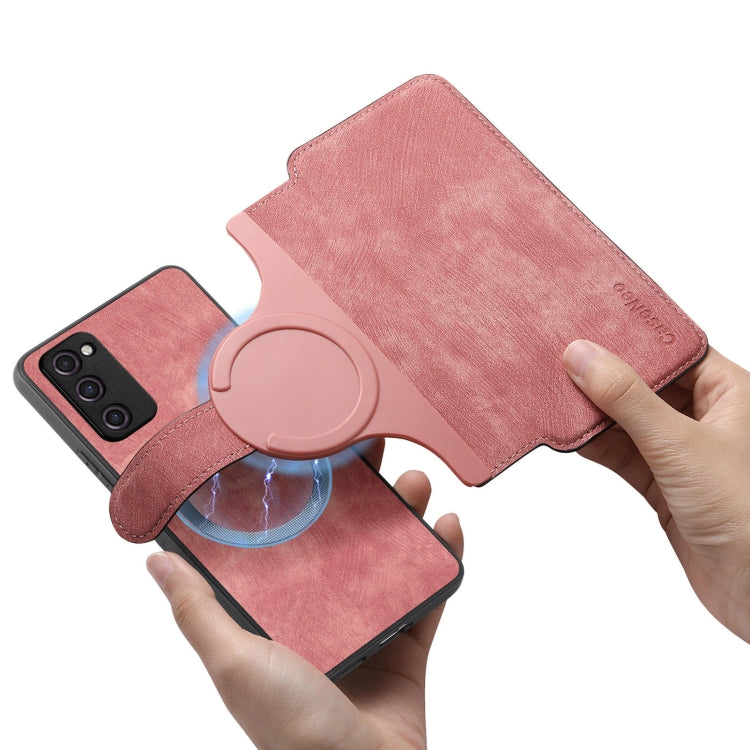For Galaxy S20 FE CaseNeo MagSafe RFID Anti-theft Retro Leather Phone Case