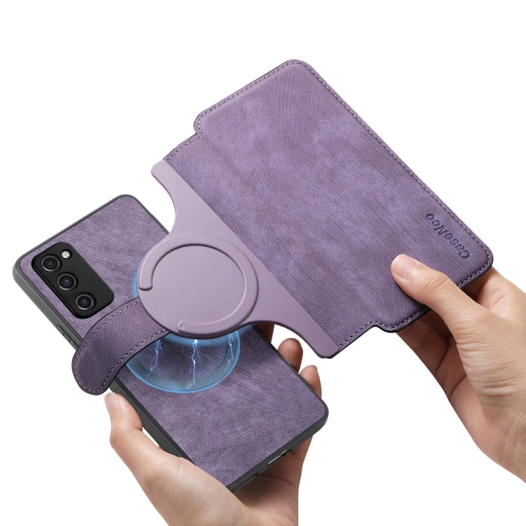 For Galaxy S20 FE CaseNeo MagSafe RFID Anti-theft Retro Leather Phone Case