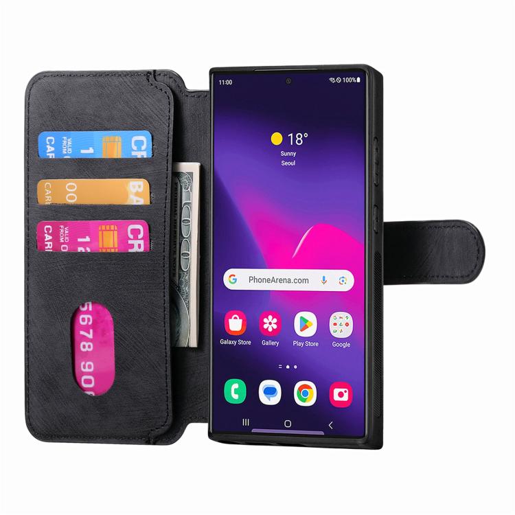 For Galaxy S25 Ultra 5G CaseNeo MagSafe RFID Anti-theft Retro Leather Phone Case