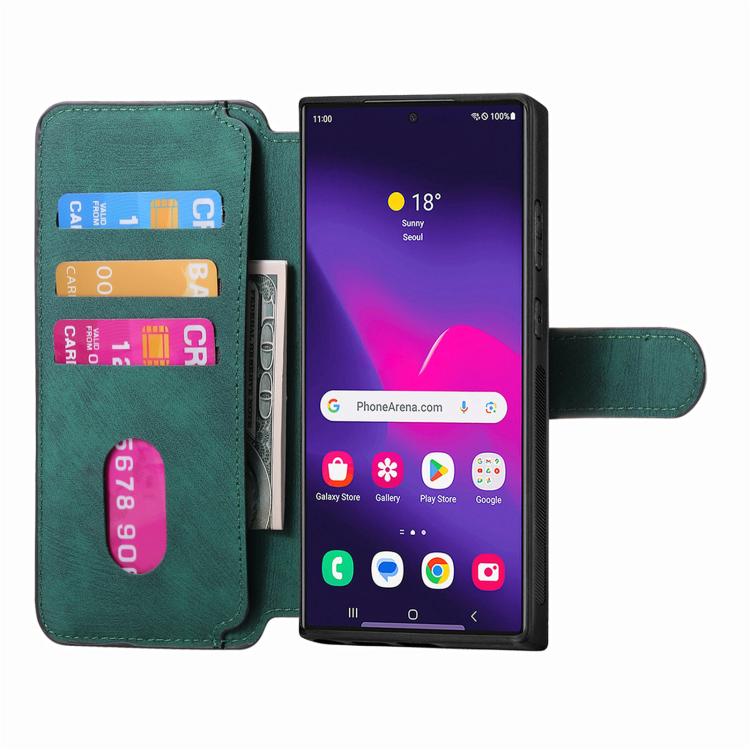 For Galaxy S25 Ultra 5G CaseNeo MagSafe RFID Anti-theft Retro Leather Phone Case