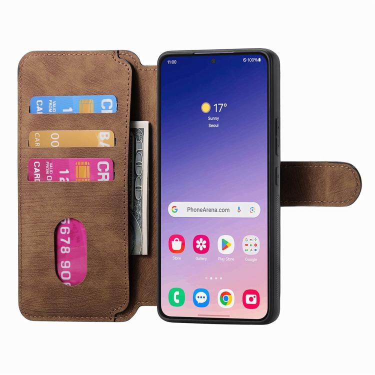 For Galaxy S25+ 5G CaseNeo MagSafe RFID Anti-theft Retro Leather Phone Case