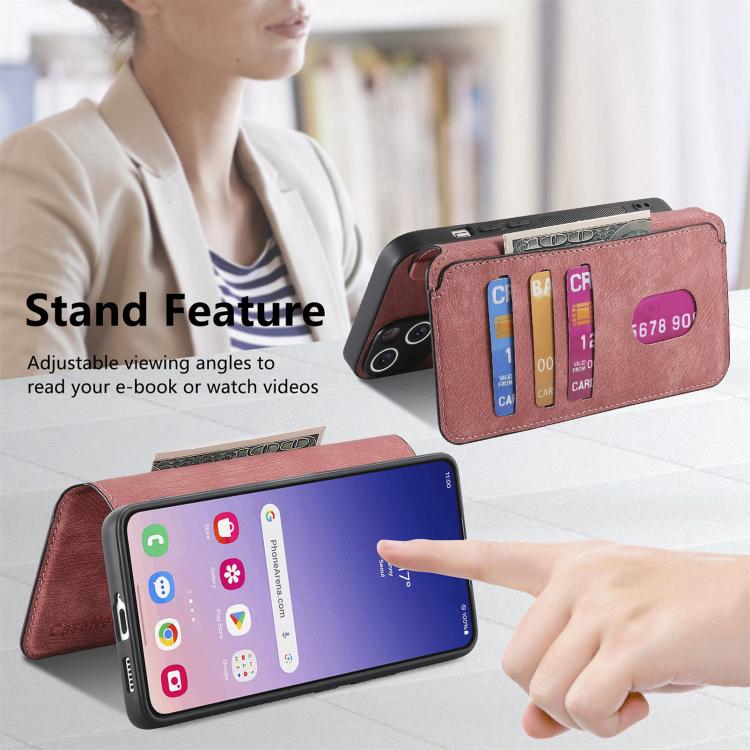 For Galaxy S25+ 5G CaseNeo MagSafe RFID Anti-theft Retro Leather Phone Case