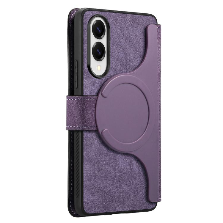 For Galaxy S25 Edge 5G CaseNeo MagSafe RFID Anti-theft Retro Leather Phone Case