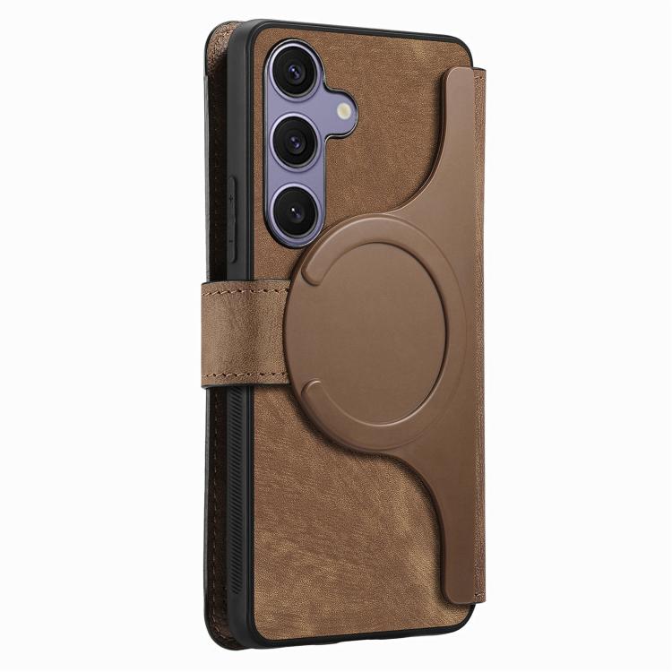 For Galaxy S25 FE 5G CaseNeo MagSafe RFID Anti-theft Retro Leather Phone Case