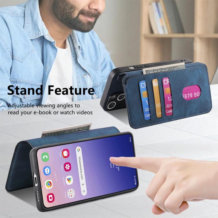 For Galaxy S25 FE 5G CaseNeo MagSafe RFID Anti-theft Retro Leather Phone Case