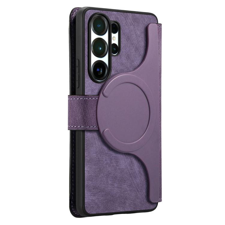 For Galaxy S26 Ultra 5G CaseNeo MagSafe RFID Anti-theft Retro Leather Phone Case