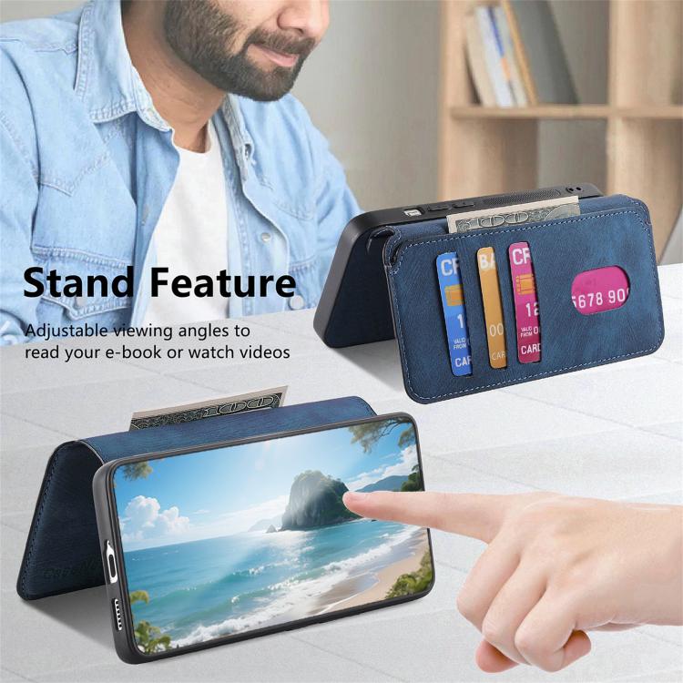 For Galaxy S26+ 5G CaseNeo MagSafe RFID Anti-theft Retro Leather Phone Case