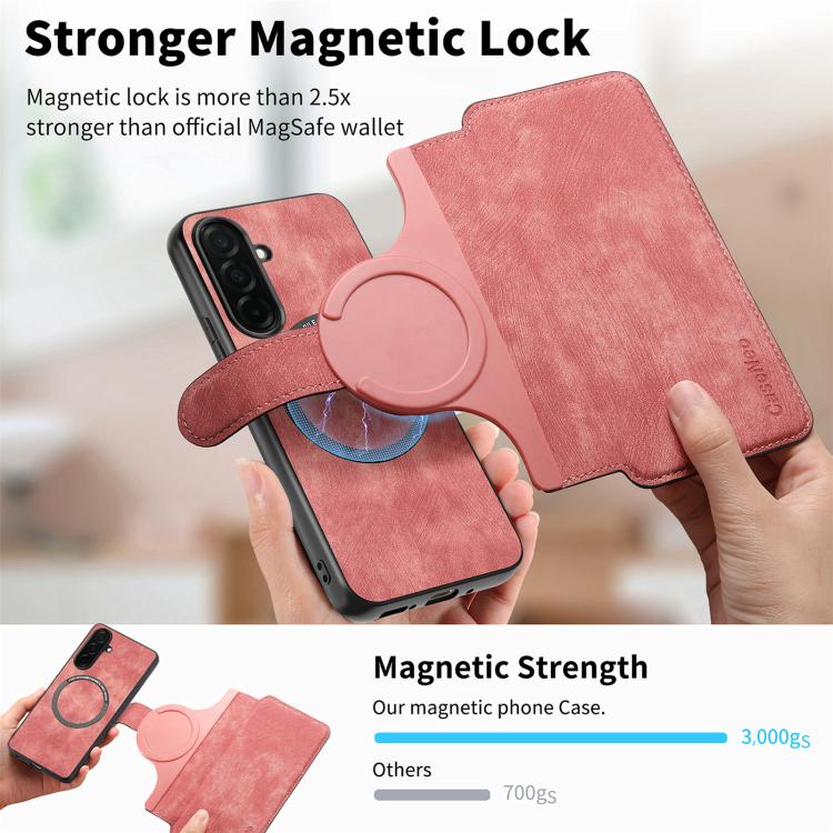 For Galaxy S26+ 5G CaseNeo MagSafe RFID Anti-theft Retro Leather Phone Case