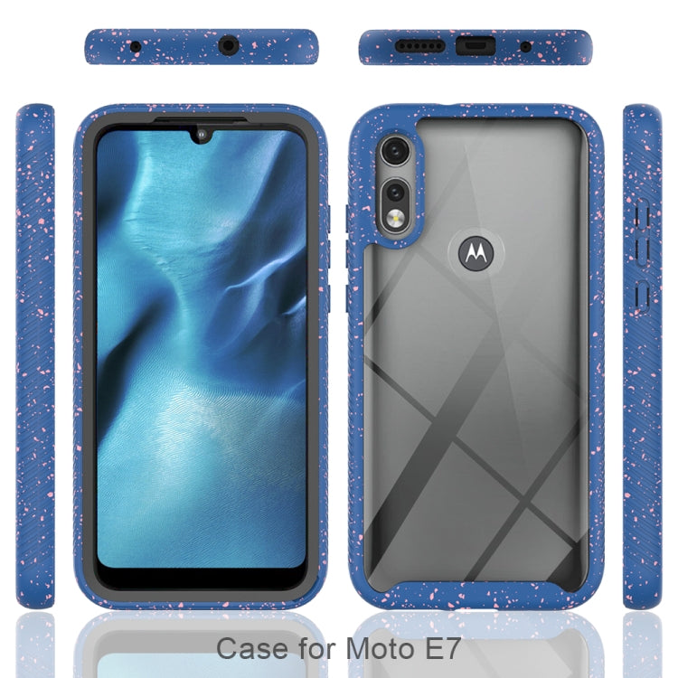 For Motorola Moto E7 Shockproof Starry Sky PC + TPU Protective Case