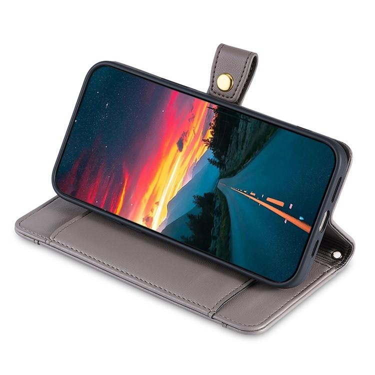For iPhone 17 Pro Max Sheep Texture Cross-body Zipper Wallet Leather Phone Case