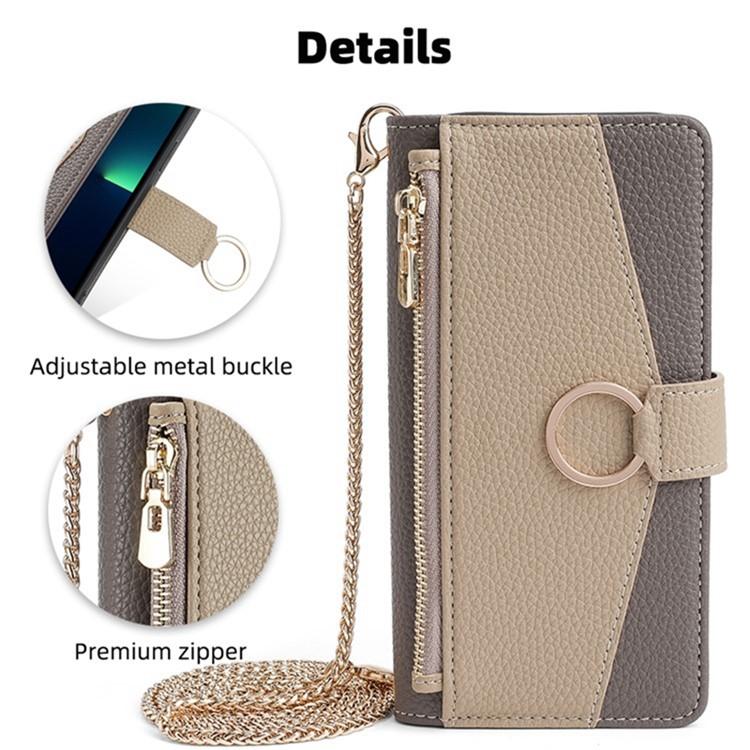 For iPhone Air Crossbody Litchi Texture Leather Phone Case