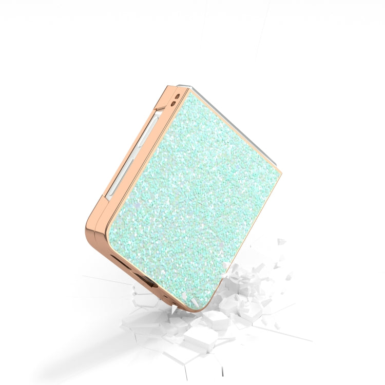 For Samsung Galaxy Z Flip6 / Flip7 FE Electroplating Frame Colorful Glitter Phone Case