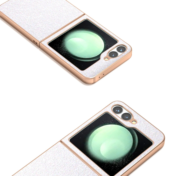 For Samsung Galaxy Z Flip6 / Flip7 FE Electroplating Frame Colorful Glitter Phone Case