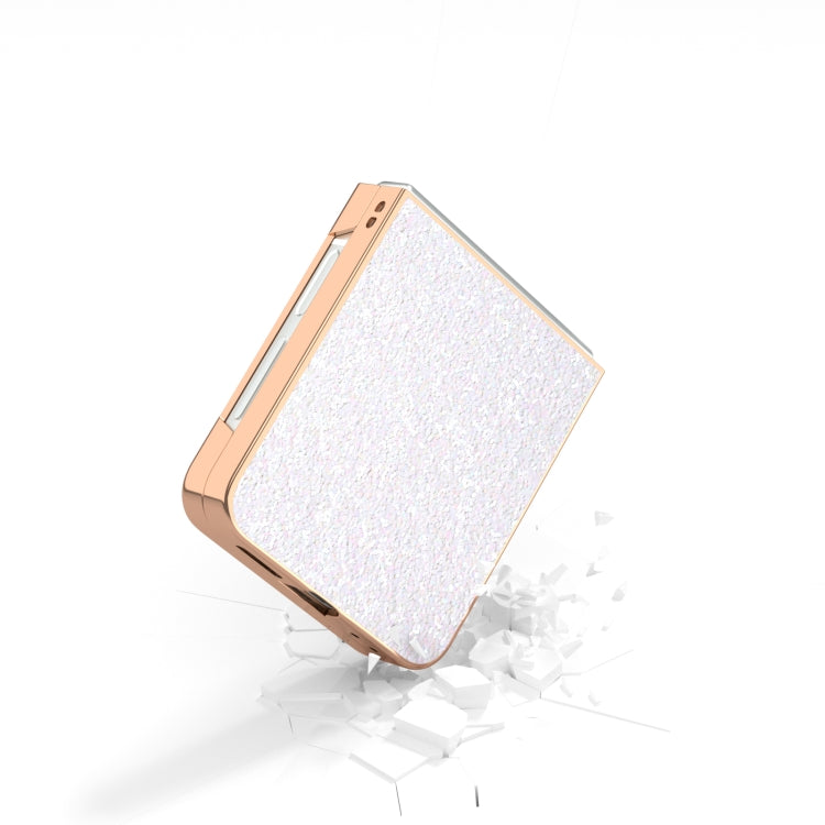 For Samsung Galaxy Z Flip6 / Flip7 FE Electroplating Frame Colorful Glitter Phone Case
