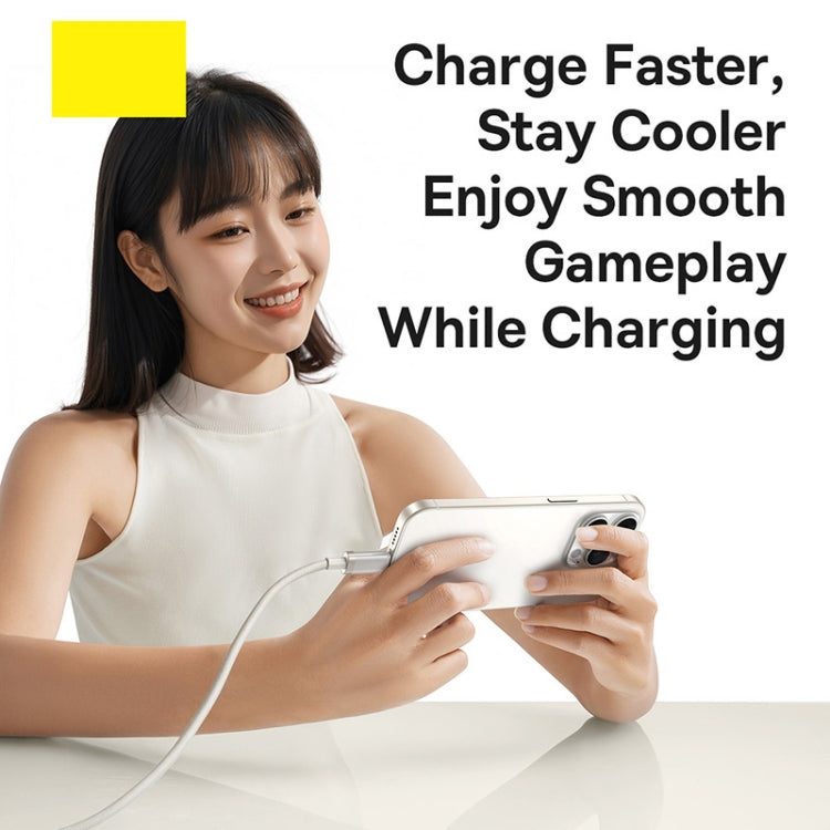 Baseus Titanium Alloy Series 100W USB-C / Type-C to Type-C Fast Charging Cable, Length:1m - Gold