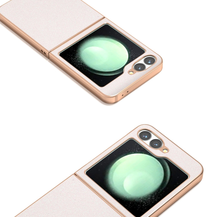 For Samsung Galaxy Z Flip6 / Flip7 FE Electroplating Frame Glitter Shockproof Phone Case