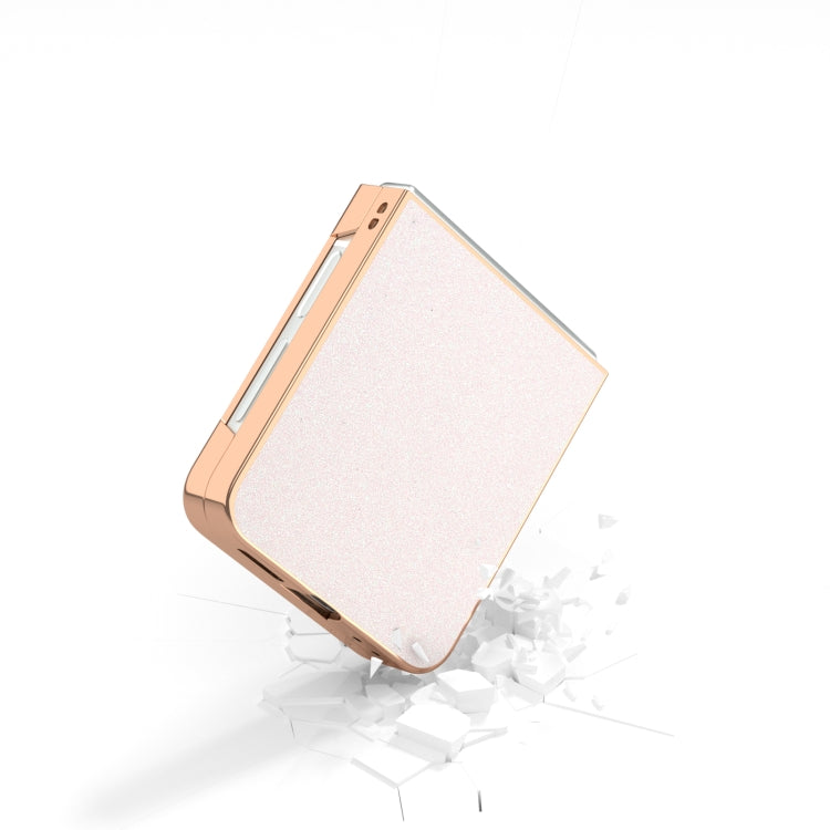 For Samsung Galaxy Z Flip6 / Flip7 FE Electroplating Frame Glitter Shockproof Phone Case