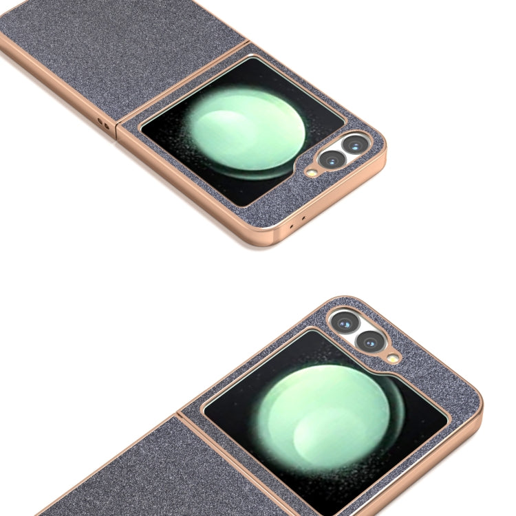 For Samsung Galaxy Z Flip6 / Flip7 FE Electroplating Frame Glitter Shockproof Phone Case