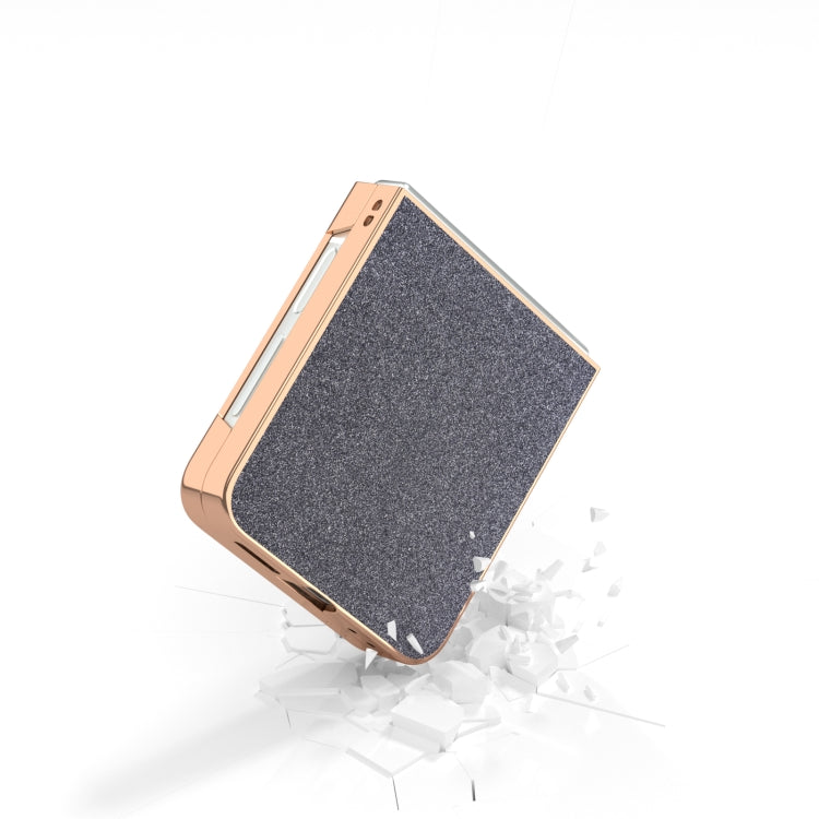 For Samsung Galaxy Z Flip6 / Flip7 FE Electroplating Frame Glitter Shockproof Phone Case