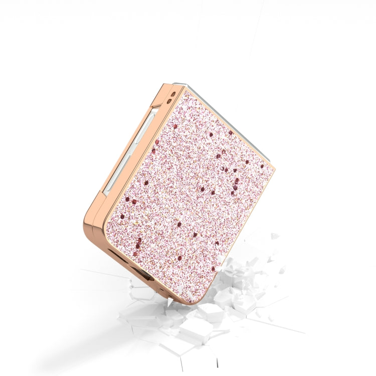 For Samsung Galaxy Z Flip6 / Flip7 FE Electroplating Frame Glitter Shockproof Phone Case